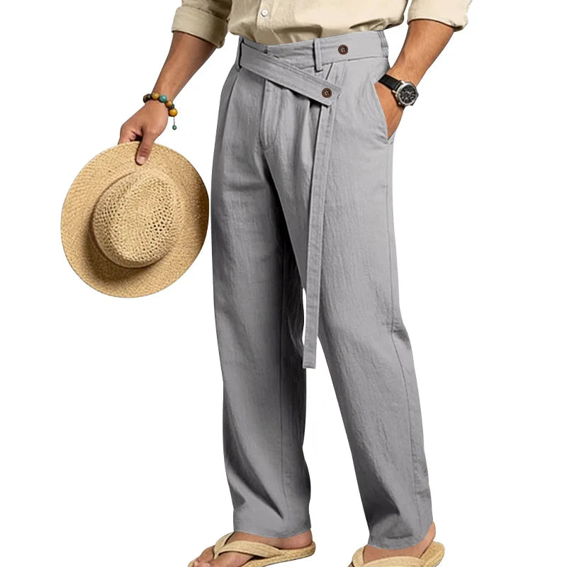 Pantalones Lino, Estilo Italiano Nápoles