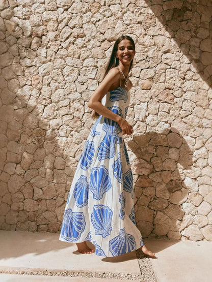 Vestido largo elegante verano