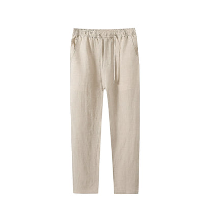 Pantalones casuales de lino  hasta el tobillo