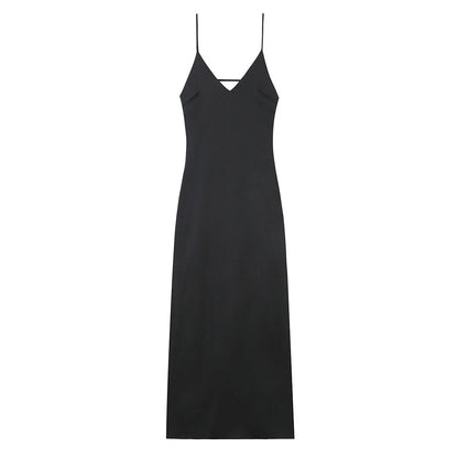Vestido saten elegante sexy