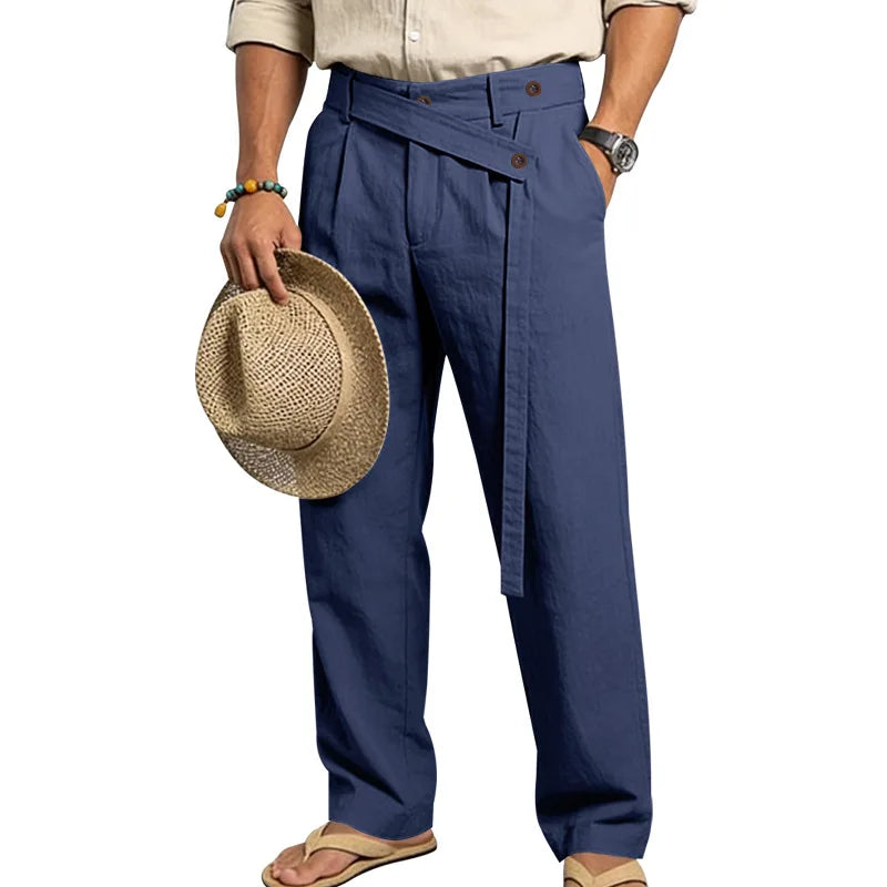 Pantalones Lino, Estilo Italiano Nápoles