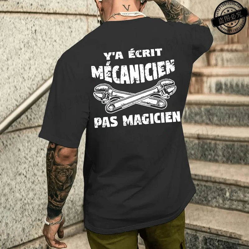 Camiseta de mecánico de verano para hombre