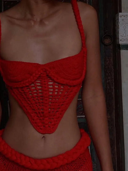 Conjunto informal de dos piezas de punto