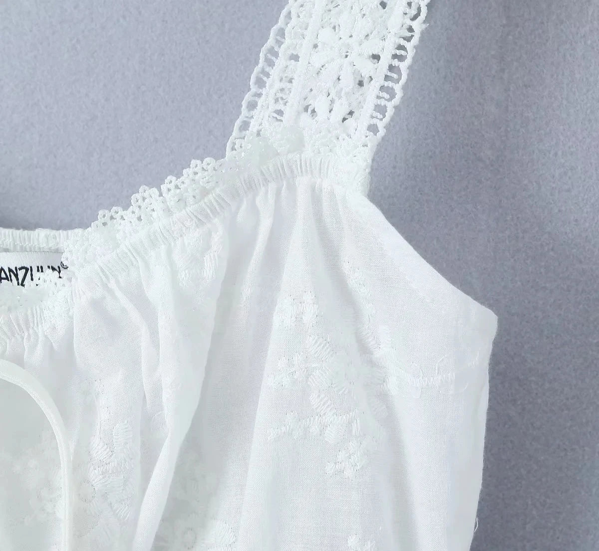 Conjunto de falda de encaje, vestido de verano para mujer, vacaciones en la playa, conjunto Sexy de algodón a juego, trajes de primavera blanco, 2 uds., conjunto femenino 2025