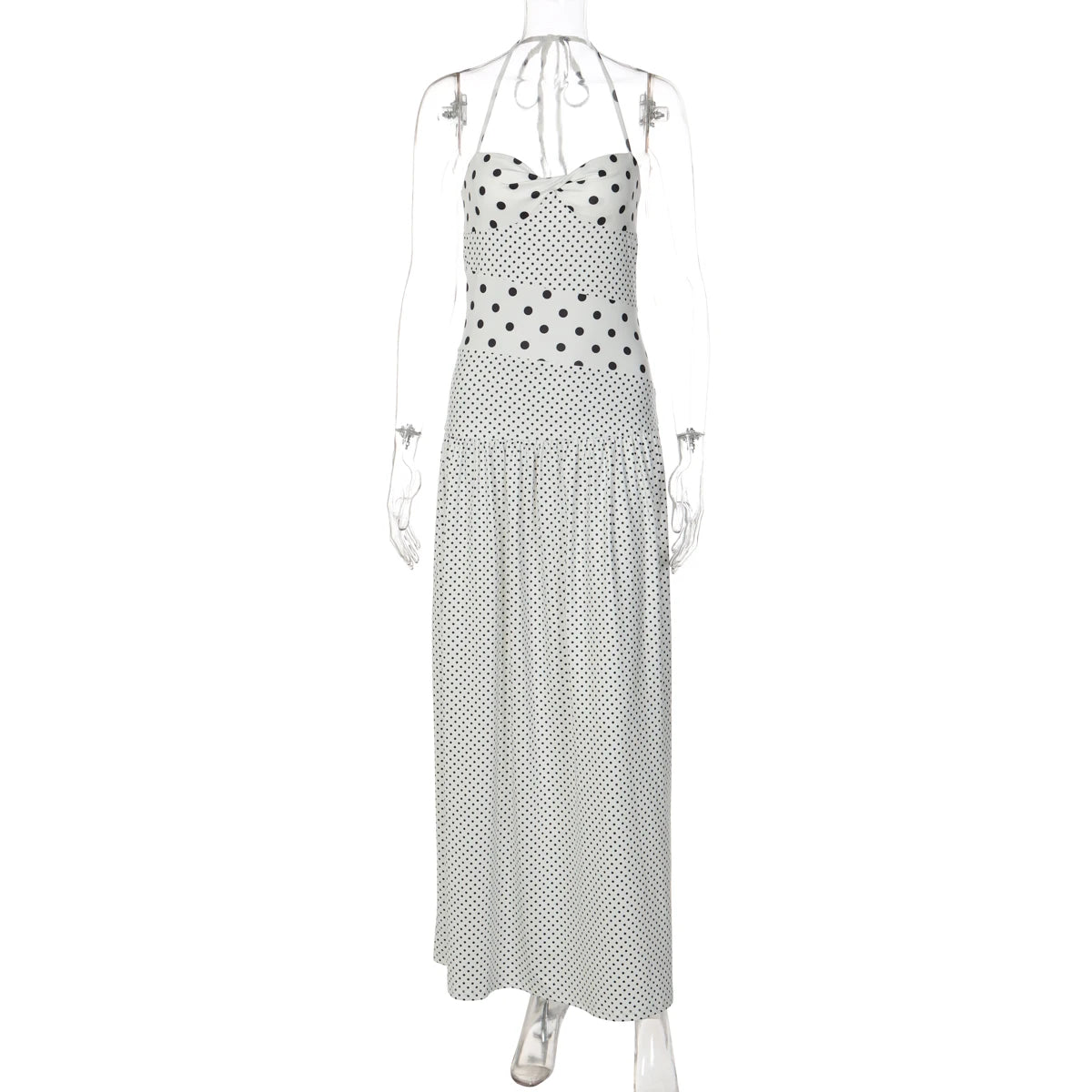 Vestido dulzura elegante lunares