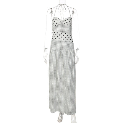 Vestido dulzura elegante lunares
