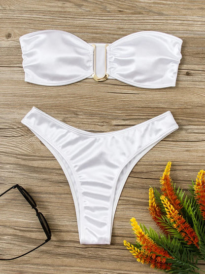 Bikini sin tirantes sexy vacacione