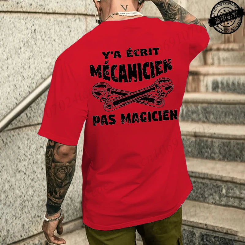 Camiseta de mecánico de verano para hombre