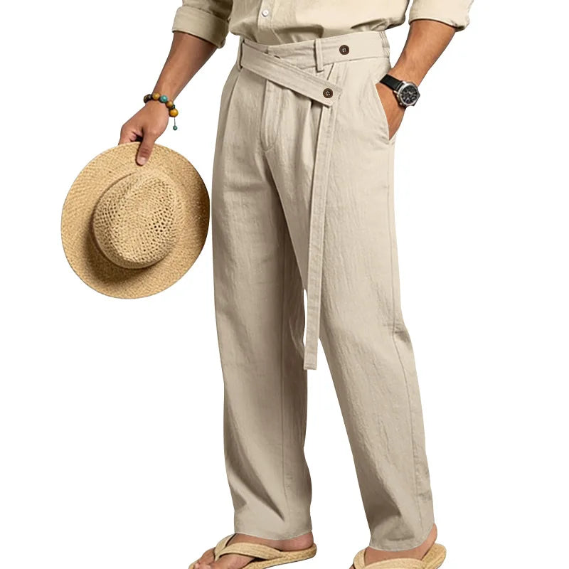 Pantalones Lino, Estilo Italiano Nápoles