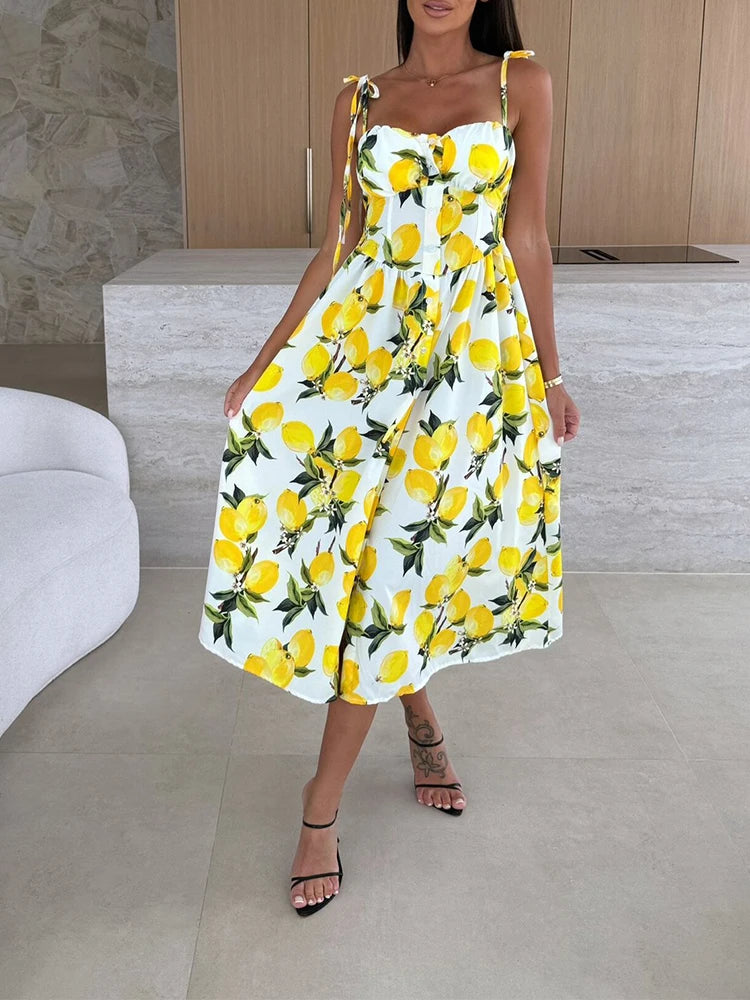 Vestido largo verano capri