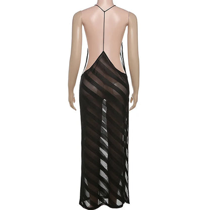 Vestido elegante espalda descubierta sexy