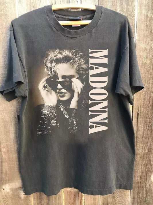 Madonna Shirt Madonna Graphic Tour Camiseta de algodón