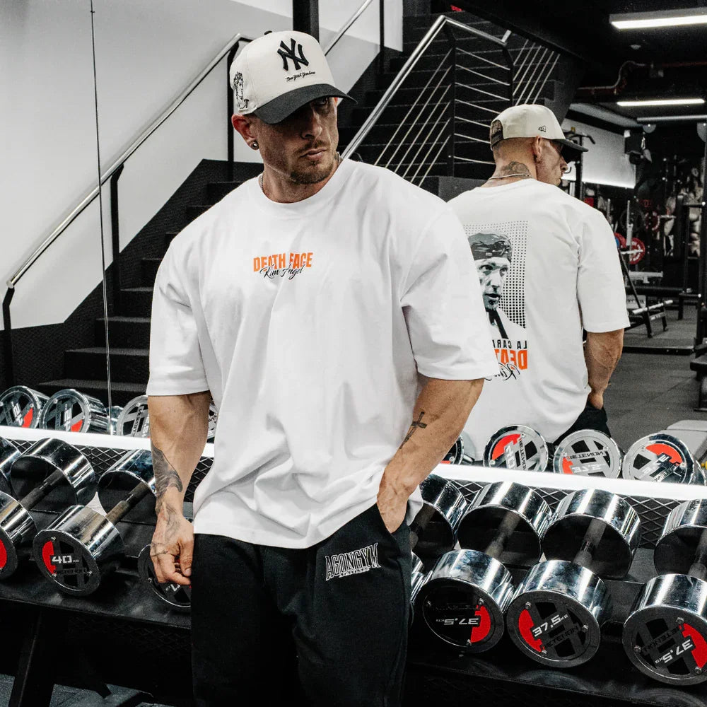 Camiseta de algodón para informal para gimnasio