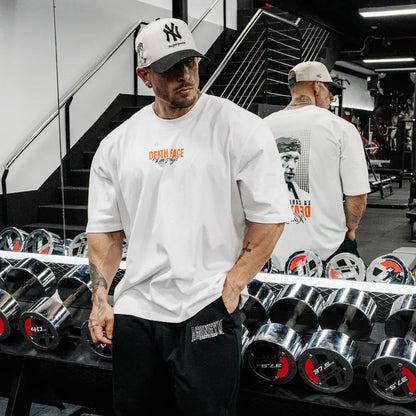 Camiseta de algodón para informal para gimnasio