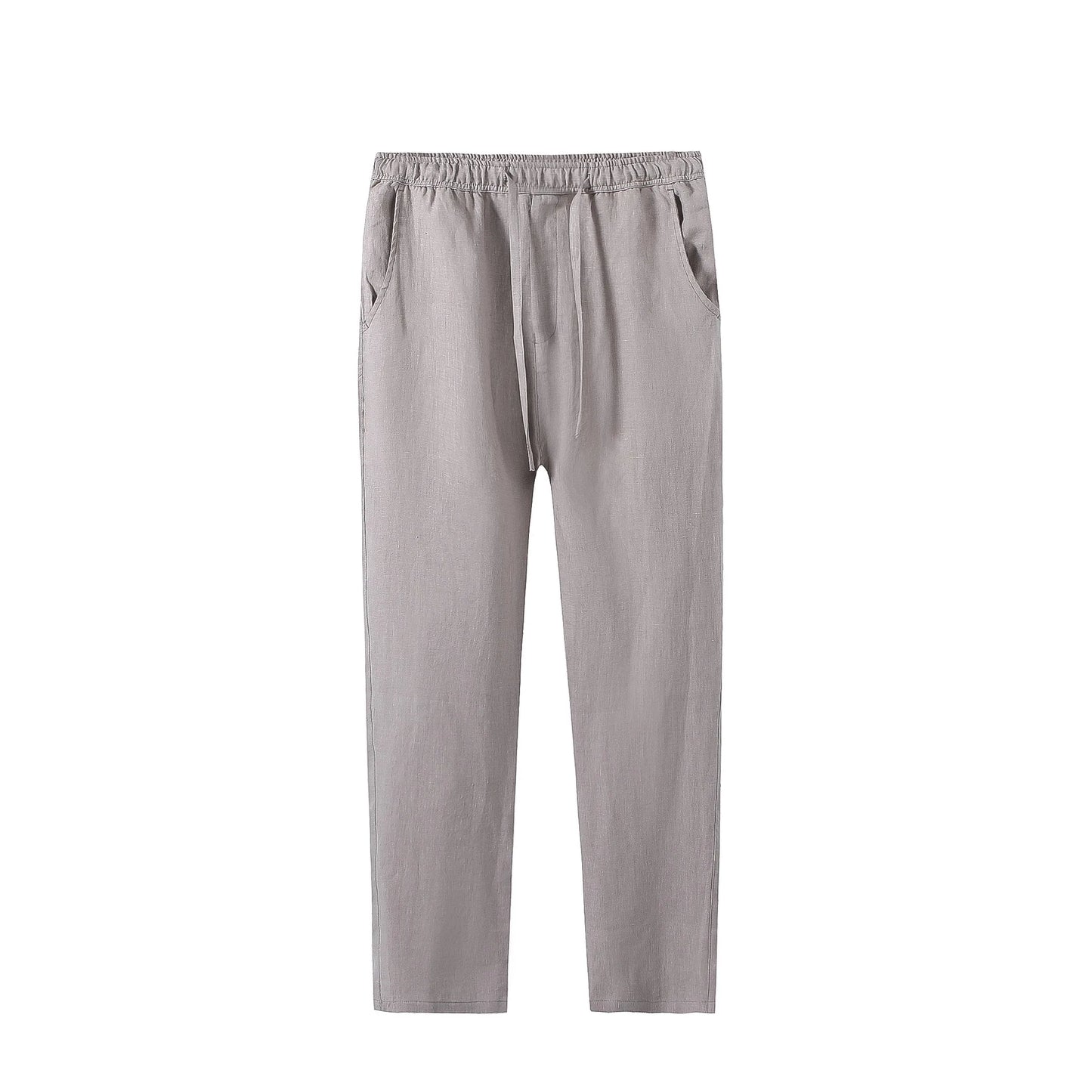 Pantalones casuales de lino  hasta el tobillo