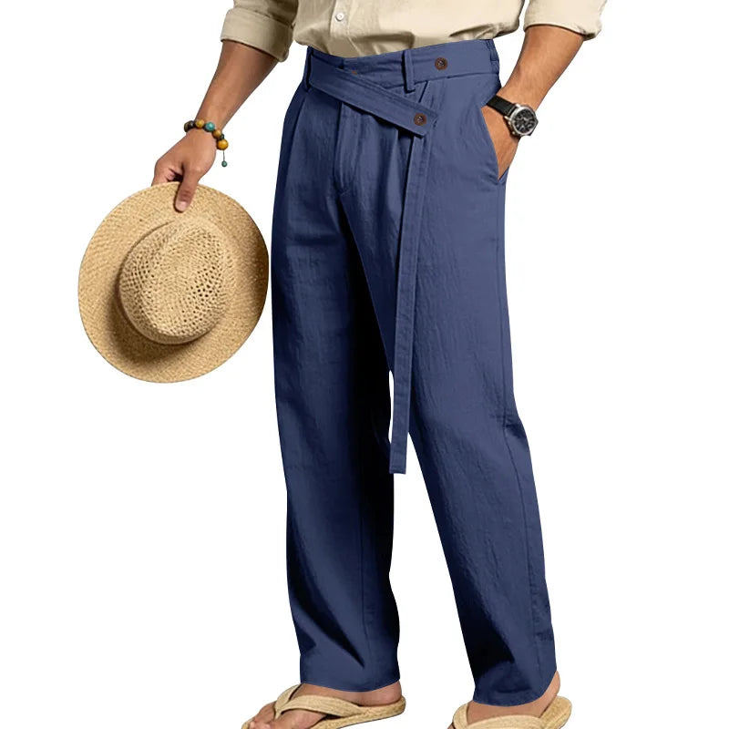 Pantalones Lino, Estilo Italiano Nápoles