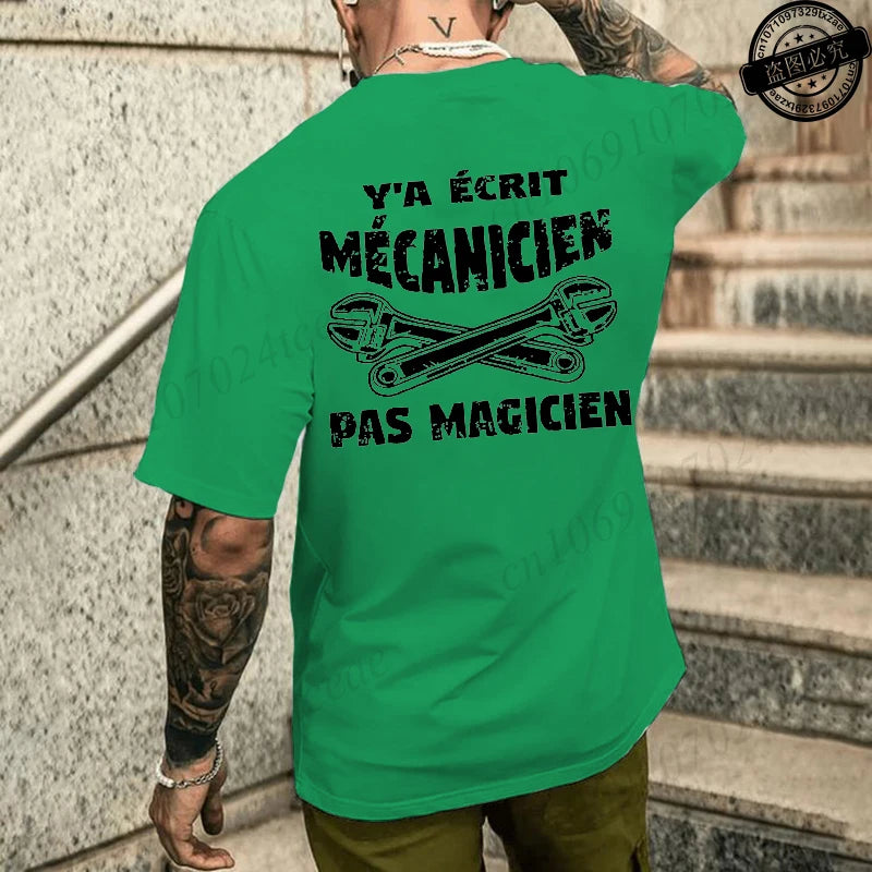 Camiseta de mecánico de verano para hombre