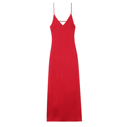 Vestido saten elegante sexy