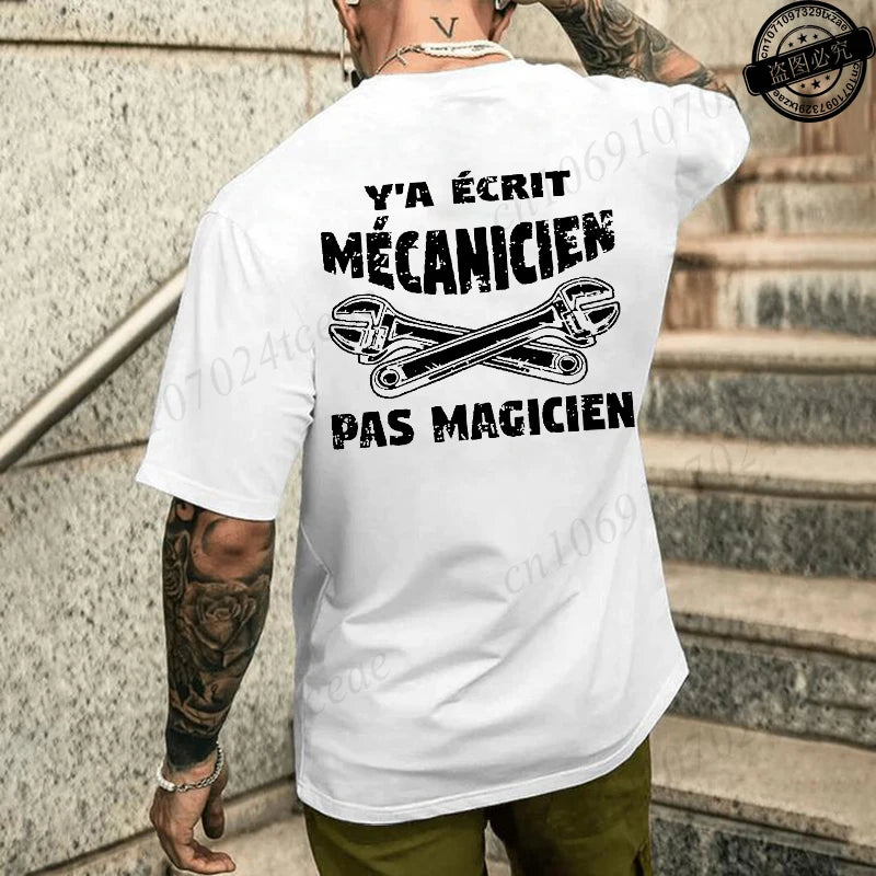 Camiseta de mecánico de verano para hombre