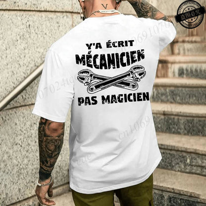 Camiseta de mecánico de verano para hombre