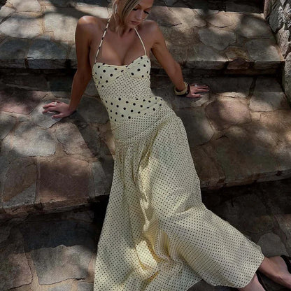 Vestido dulzura elegante lunares