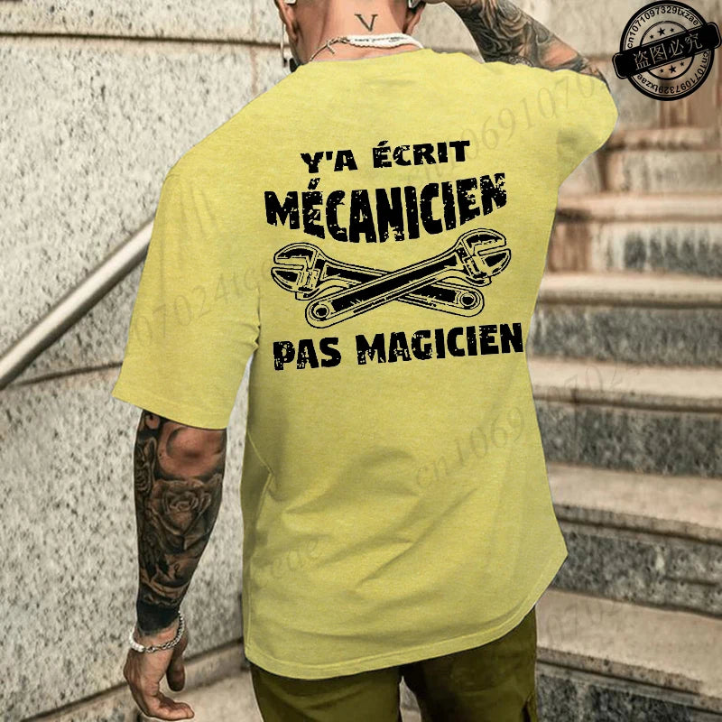 Camiseta de mecánico de verano para hombre