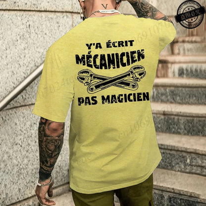 Camiseta de mecánico de verano para hombre