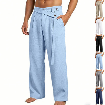 Pantalones Lino, Estilo Italiano Nápoles