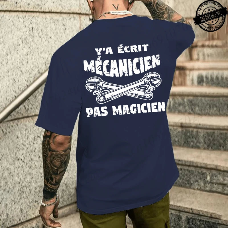 Camiseta de mecánico de verano para hombre