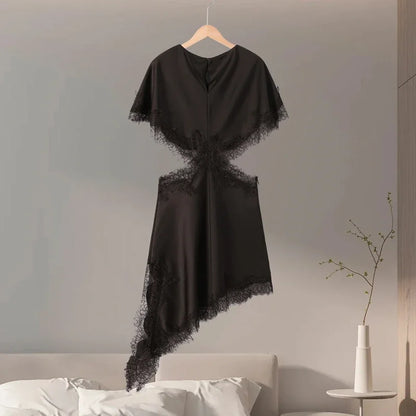Vestido Sexy de retazos de encaje