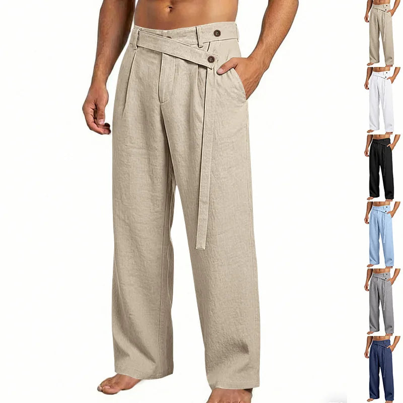 Pantalones Lino, Estilo Italiano Nápoles