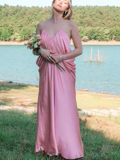 Vestido coctel largo elegante