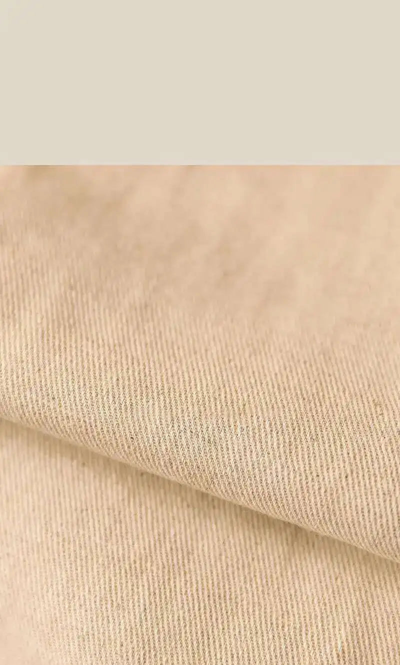 Pantalón de negocios con hebilla de París, drapeado