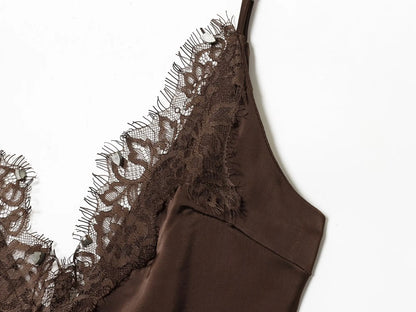 Vestido camisola con elegante y sexy a la moda