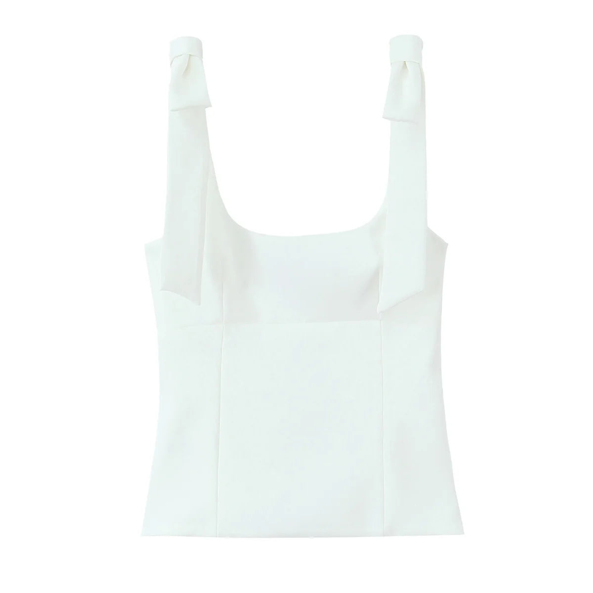 Women's Summer Sexy Sleeveless Bow Square Neck Tops
