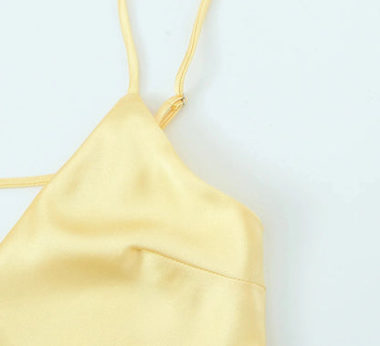 Vestido saten elegante sexy