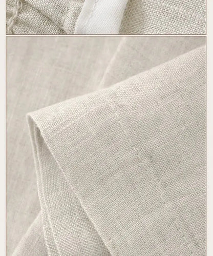 Pantalones de Lino Estilo Chino
