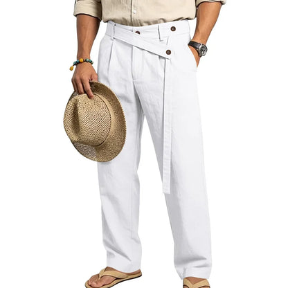 Pantalones Lino, Estilo Italiano Nápoles