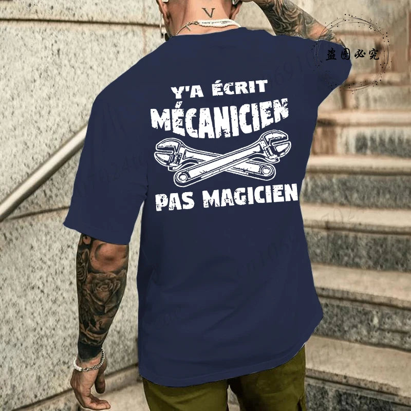 Camiseta de mecánico de verano para hombre