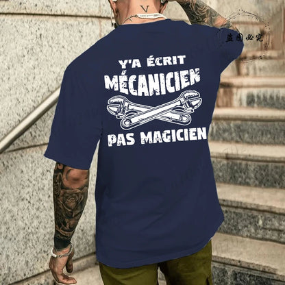 Camiseta de mecánico de verano para hombre