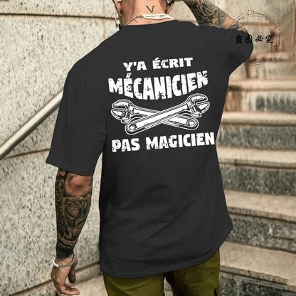 Camiseta de mecánico de verano para hombre