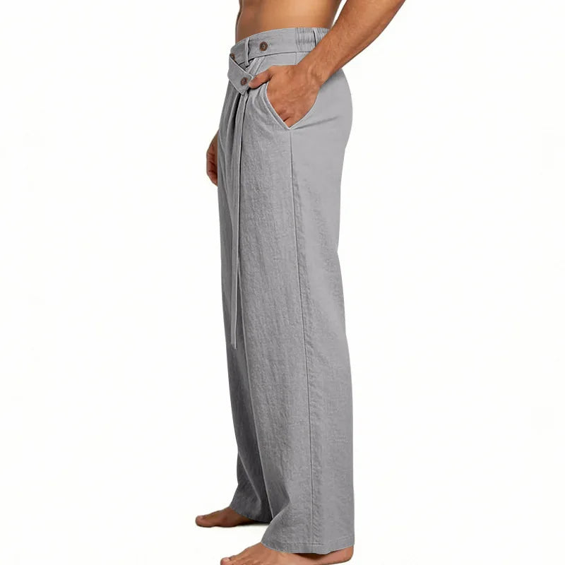 Pantalones Lino, Estilo Italiano Nápoles