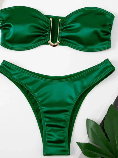 Bikini sin tirantes sexy vacacione