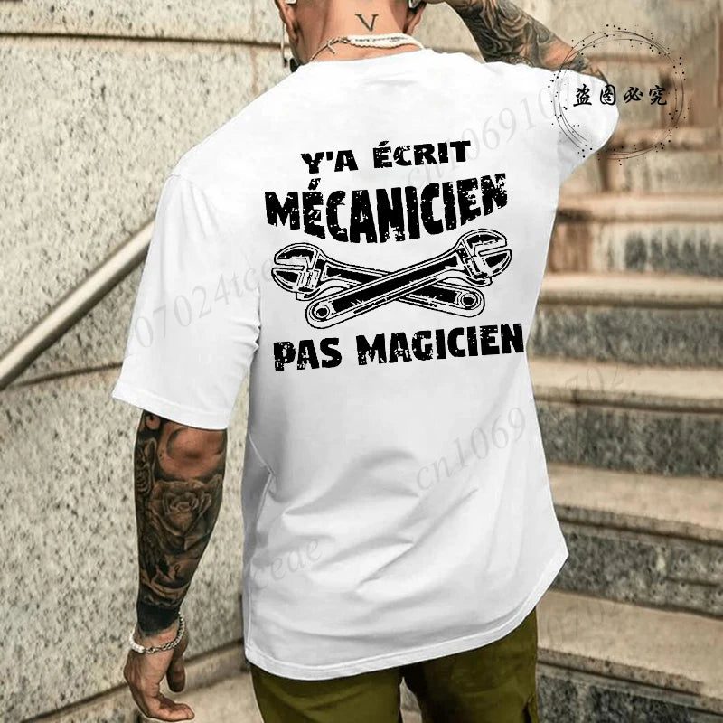Camiseta de mecánico de verano para hombre