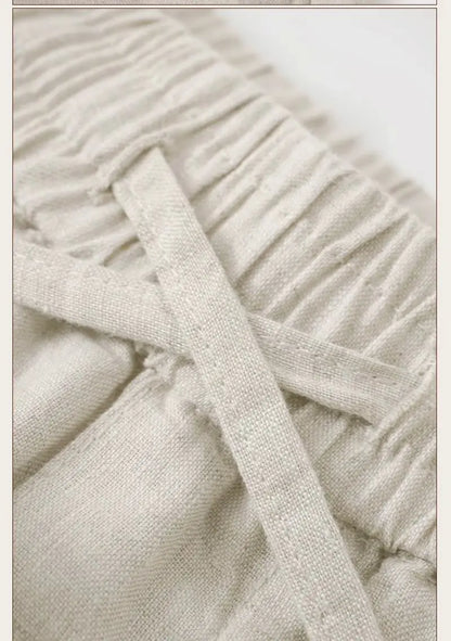 Pantalones de Lino Estilo Chino