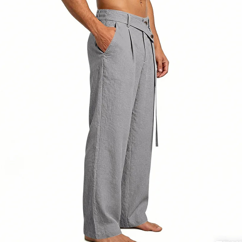 Pantalones Lino, Estilo Italiano Nápoles