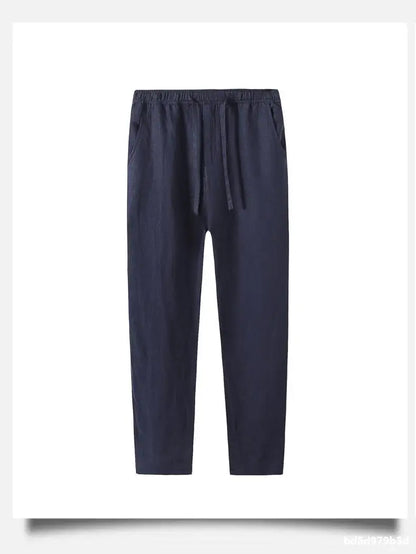 Pantalones casuales de lino  hasta el tobillo