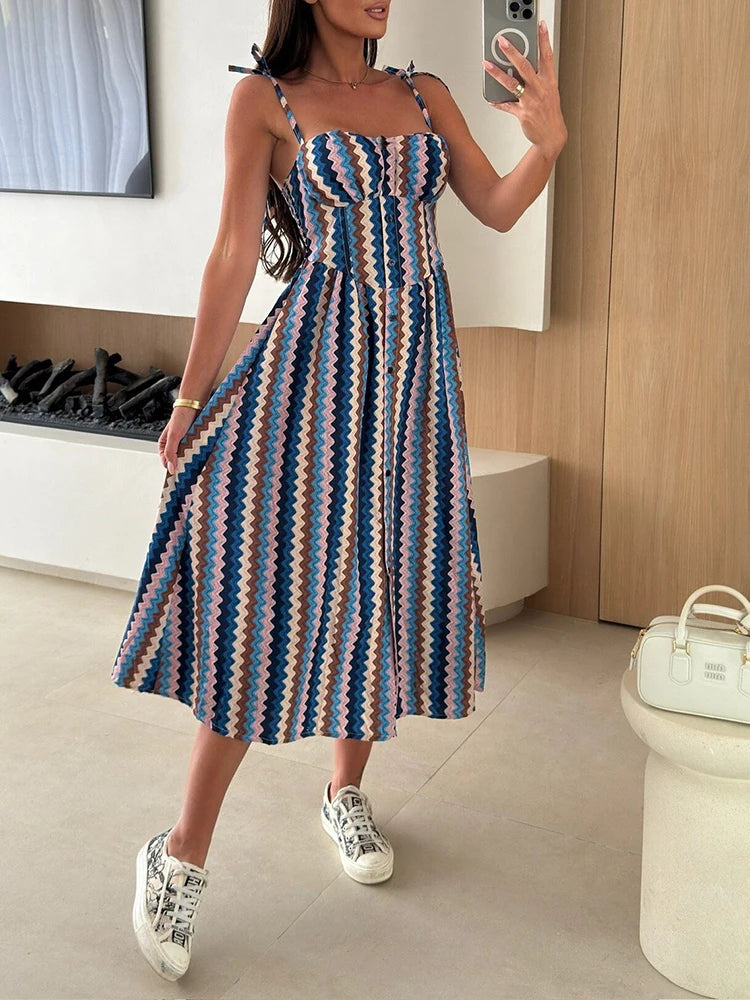 Vestido largo verano capri