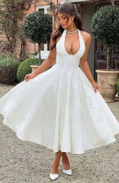 Vestido reina escotado