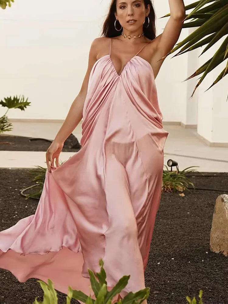 Vestido coctel largo elegante